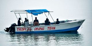 Bamburi boat ride 