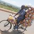 A bread vendor on Kisumu-Busia highway