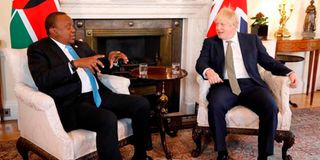  Uhuru Kenyatta and Boris Johnson