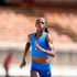 Kenya's 400m athlete Hellen Syombua trains at Moi International Sports Centre, Kasarani