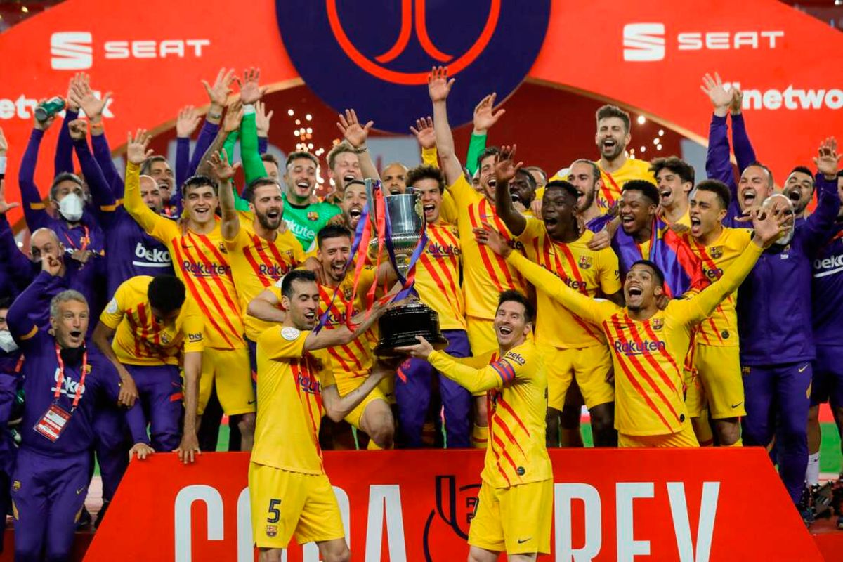 Messi scores twice as Barca hammer Athletic to win Copa ...