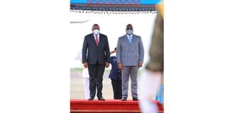 Presidents Kenyatta and Tshisekedi