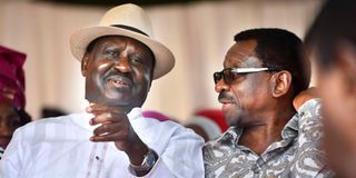 Raila Odinga and James Orengo
