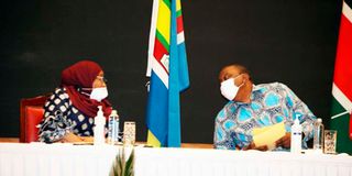 President Suluhu and Kenyatta