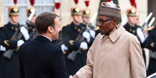 President Muhammadu Buhari France Macron