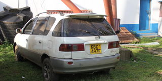 Abandoned car Homa Bay