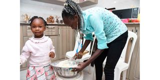 World half marathon record holder Peres Jepchirchir prepares a meal at her home