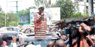 Raila Odinga in Kisumu