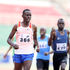 Elias Ngeny from Kaptagat crosses the finishing line to win the men's 800 metres race