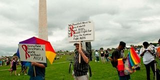 HIV Aids rally in DC