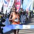 Victor Kipchirchir crosses the finish line to win the Eldoret City Marathon men's race