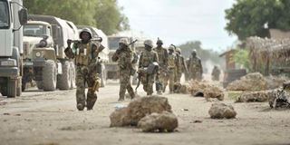Amisom troops in Lower Shabelle