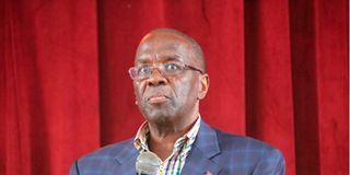 Former Chief Justice Willy Mutunga 