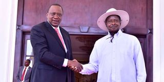 President Yoweri Museveni, President Uhuru Kenyatta