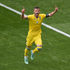 Ukraine's forward Andriy Yarmolenko celebrates 