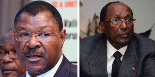 Moses Wetangula and business magnate Chris Kirubi