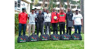 Kenya beach volleyball players