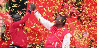 Uhuru Kenyatta and William Ruto 