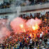 Esperance fans cheer their team against Al Ahly