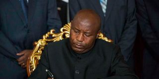 Burundian President Evariste Ndayishimiye