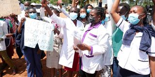 Keroka nurses demo