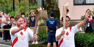 Olympic flame.