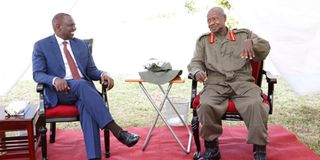 Yoweri Museveni and William Ruto