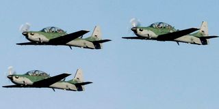 Super Tucano fighter jets plane