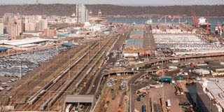 Port of Durban harbour in Cape Town