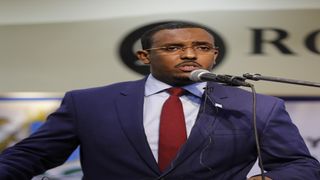 Somalia’s Finance minister Mohmaud Hayir Ibrahim.