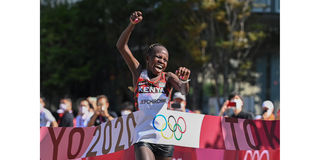 Kenya's Peres Jepchirchir wins women's marathon Tokyo 2020 Olympics