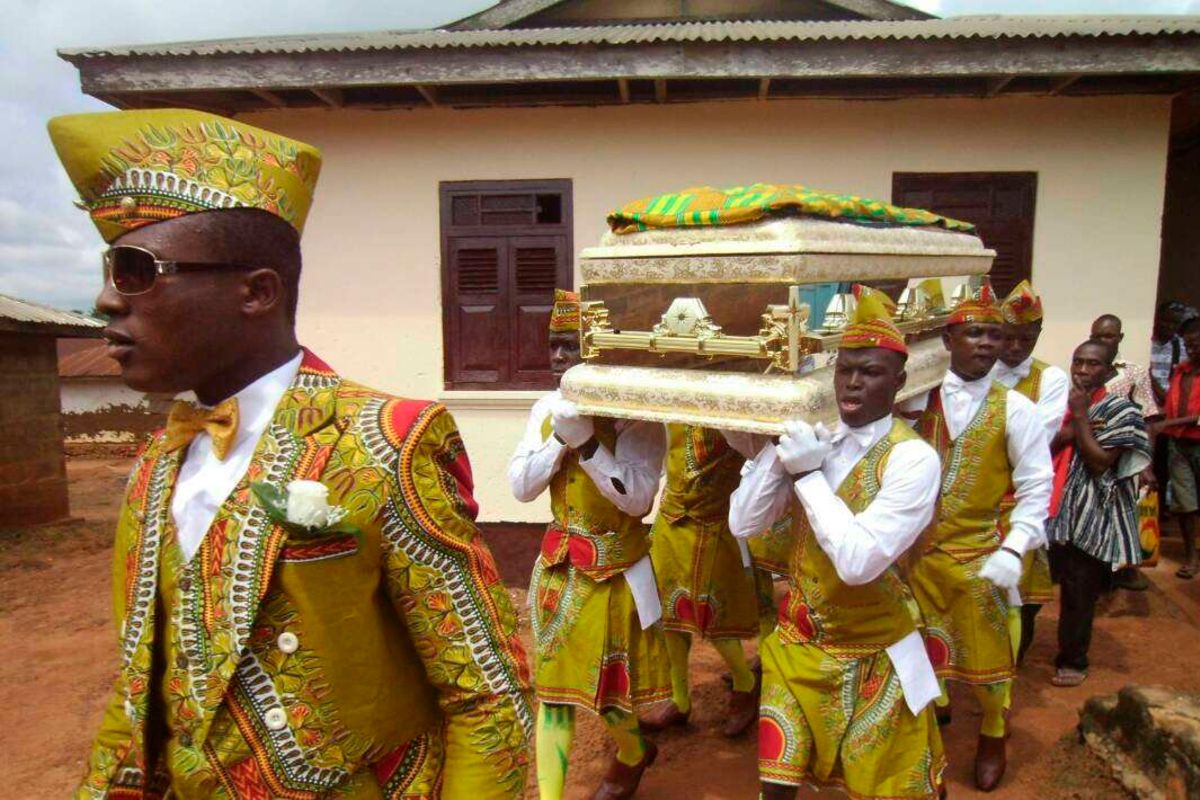 Темнокожие танцуют. Погребальные обряды в Африке.