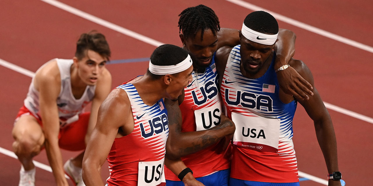 United States Win Mens 4x400m Relay Olympic Title Nation