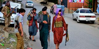 Armed Afghan men