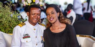 Alfred Mutua with his estranged wife Lillian Nganga