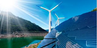Wind energy and solar energy