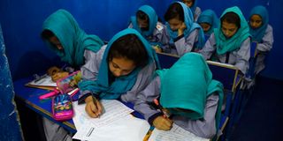 Afghan schoolgirls