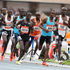 Athletes compete in the men's 10,000m race during Kip Keino Classic