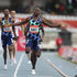 Noah Kibet of Kenya wins the men's 800m race 