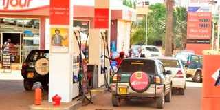 A filling station in Uganda.