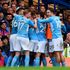 Manchester City Gabriel Jesus celebrates with teammates