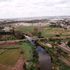 An aerial view of River Athi. 