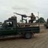KDF soldiers on patrol on Lamu