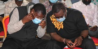 Moses Wetang'ula and Ken Lusaka d