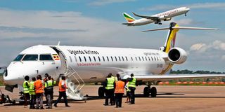 Uganda Airlines aircraft