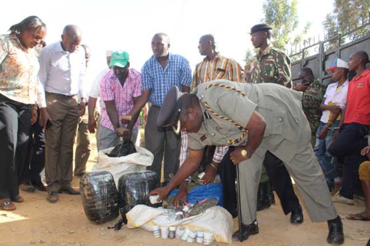 Police In Muranga Seize Bhang Worth Sh Arrest Three Nation