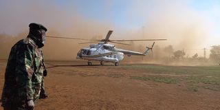 chopper carrying three terror convicts lands at Kamiti Maximum Prison 