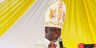 Nakuru Diocese Bishop Maurice Muhatia Makumba.