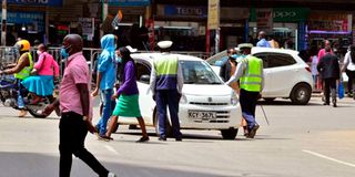 Nairobi traffic marshalls