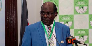 IEBC chairman Wafula Chebukati